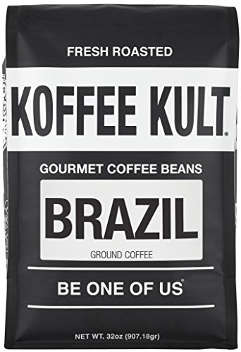 Koffee Kult Brazil Medium Roast Ground Coffee (32oz)