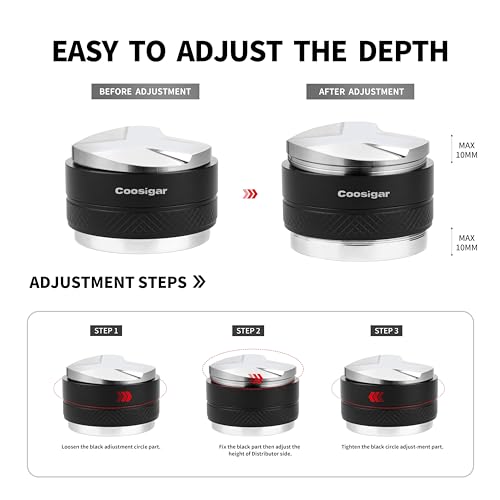 Professional Dual Head Coffee Distributor and Tamper