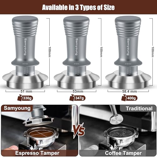 51mm Samyoung Stainless Steel Espresso Tamper for Baristas