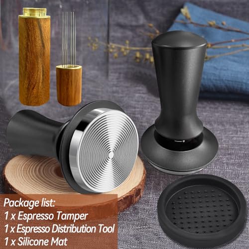 Yeelan 51mm Espresso Tamper with Calibrated Spring Loaded Base