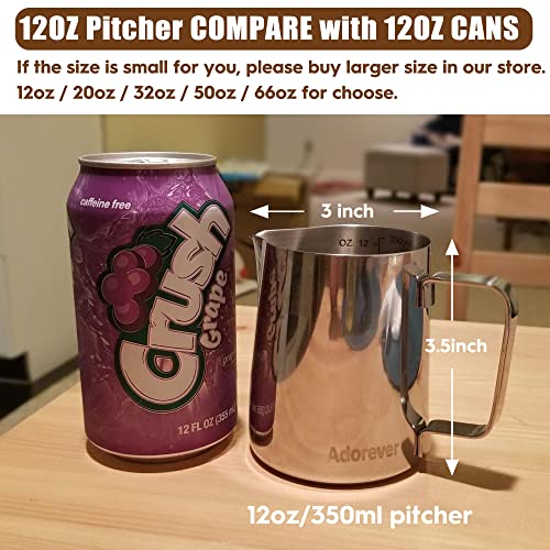 Stainless Steel Milk Frothing Pitcher Set with Art Pen