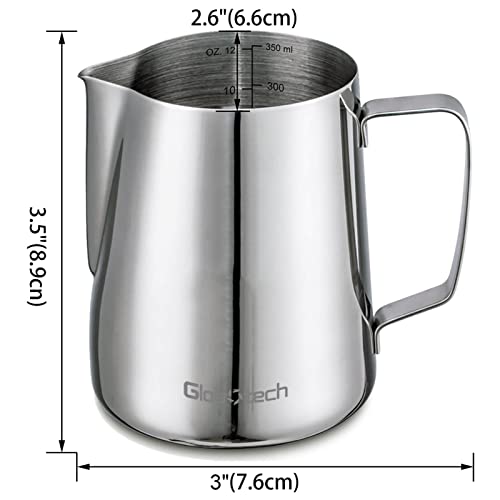 Stainless Steel Latte Art Milk Frothing Pitcher 12oz
