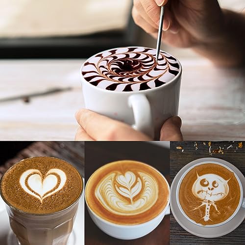 Stainless Steel 12oz Milk Frothing Pitcher with Latte Art Pen