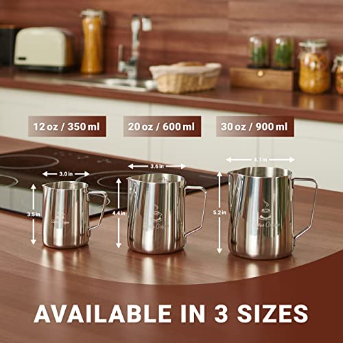 Stainless Steel Milk Frothing Pitcher - 12oz