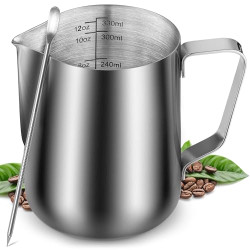 Zulay Kitchen 12oz Stainless Steel Milk Frothing Pitcher