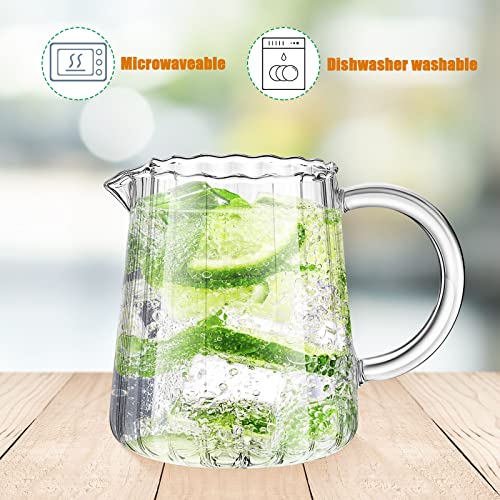 Leinuosen Glass Pitcher Set for Coffee and Tea