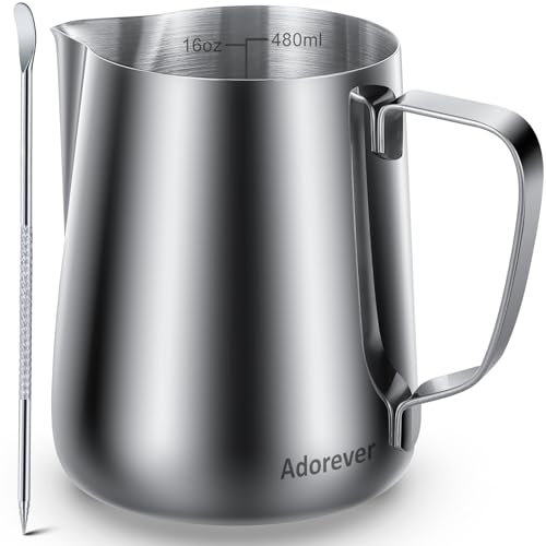 Stainless Steel Milk Frothing Pitcher Set for Coffee