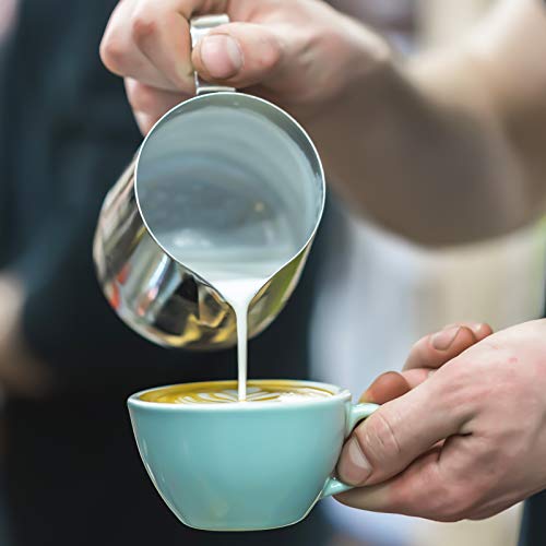 12 Oz Stainless Steel Milk Frothing Pitcher, Espresso