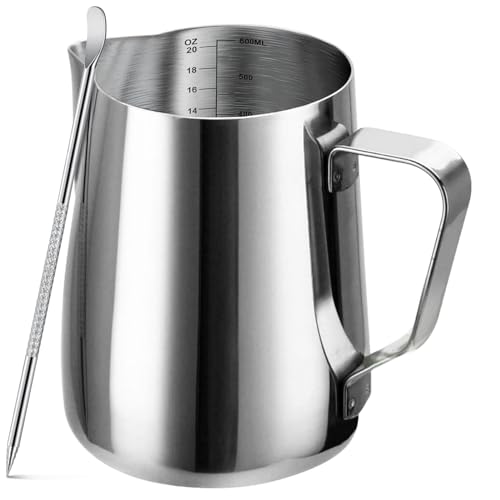 Milk Frothing Pitcher Set with Stainless Steel Steamer Cup