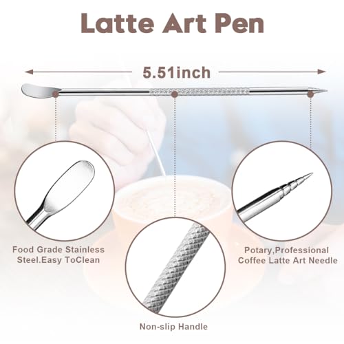 Milk Frothing Pitcher Set with Stainless Steel Steamer Cup