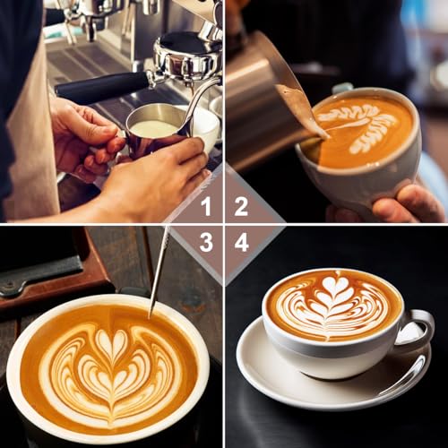 Milk Frothing Pitcher Set with Stainless Steel Steamer Cup