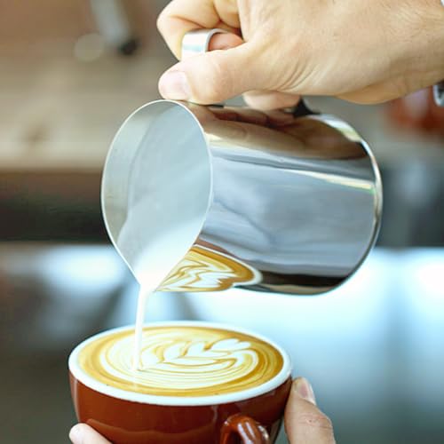 Milk Frothing Pitcher Set with Stainless Steel Steamer Cup