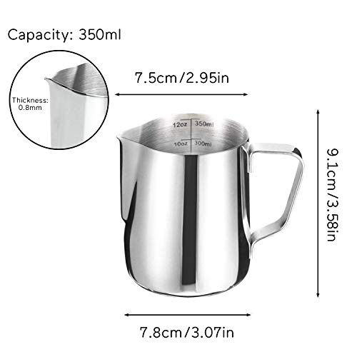 Stainless Steel Milk Frothing Pitcher for Latte Art