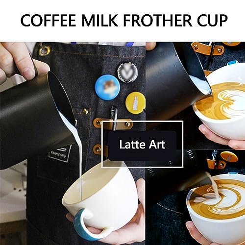 Matte Black Milk Frothing Pitcher for Espresso Machines