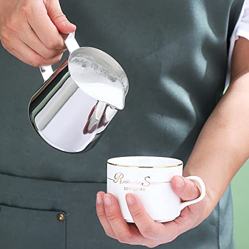Kyraton Stainless Steel 12oz Milk Frothing Pitcher