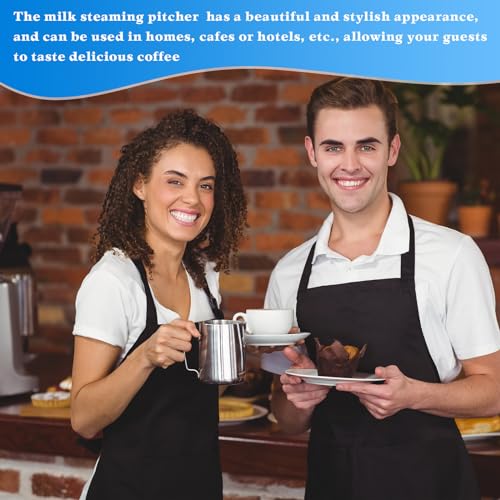 Stainless Steel Milk Frothing Pitcher Set with Latte Art Pen