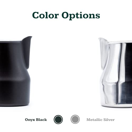 Evergreen Coffee Latte Art Milk Pitcher 16oz Black