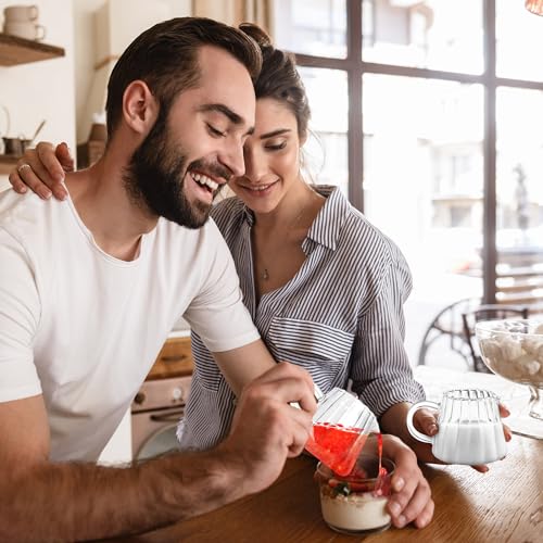 Elegant Glass Creamer Pitcher Set for Coffee Kitchen