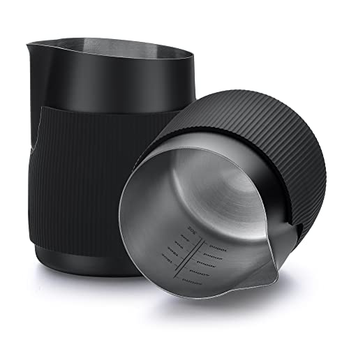 Espresso Milk Frothing Jug - Handleless Stainless Steel