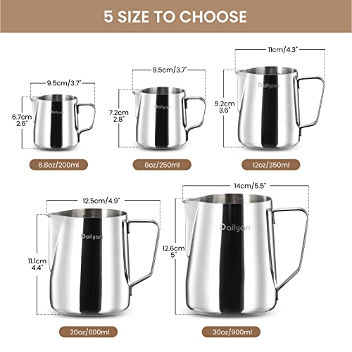 Stainless Steel Milk Frothing Pitcher with Art Pen