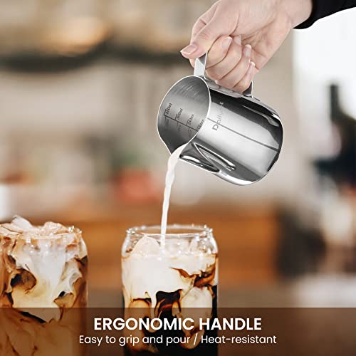 Stainless Steel Milk Frothing Pitcher with Art Pen