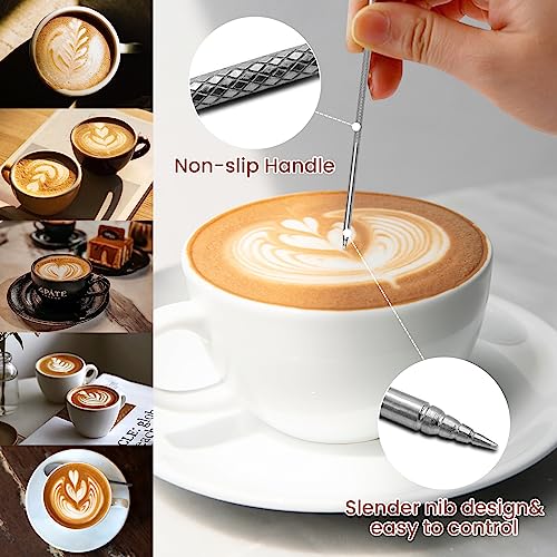 Stainless Steel Milk Frothing Pitcher with Art Pen