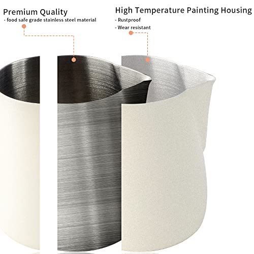 CAFEMASY 20oz Espresso Milk Frothing Pitcher - Milky White