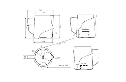 Rattleware 32 oz Stainless Steel Macchiato Pitcher - Versatile & Trusted by Baristas