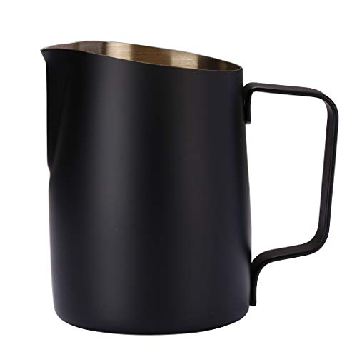 Black Stainless Steel Espresso Latte Art Pitcher 14.2oz