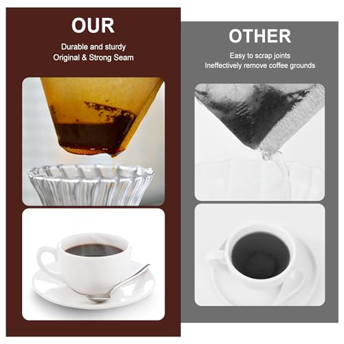 Muztinte #4 Cone Coffee Filters, 100 Count Cup-sized