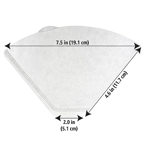 100 Count White Cone Coffee Filters for 8-12 Cups
