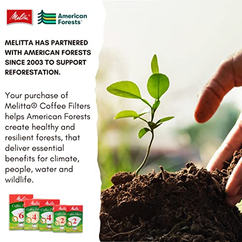 Melitta #4 Cone Coffee Filters, Natural Brown, 600-count