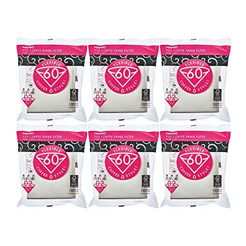Hario 02 White Coffee Paper Filters 600 Sheets