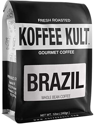 Koffee Kult Brazil Medium Roast Coffee Beans 12oz
