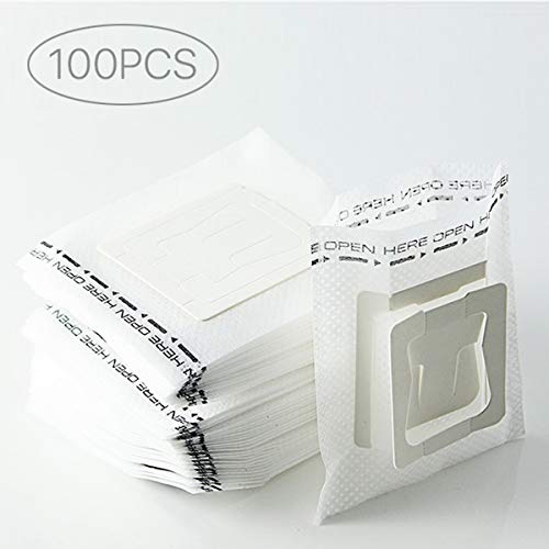100Pcs Portable Coffee Filter Paper Bags - Hanging Ear