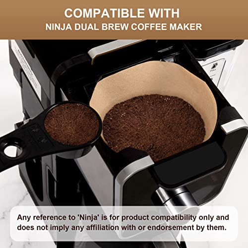100 Pcs Disposable Paper Coffee Filters for Ninja