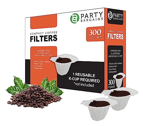 300 Paper Coffee Filters for Keurig 1.0 & 2.0
