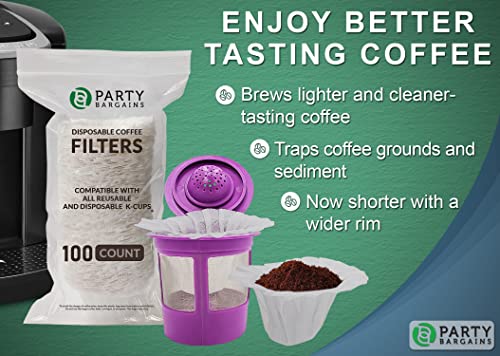 300 Paper Coffee Filters for Keurig 1.0 & 2.0