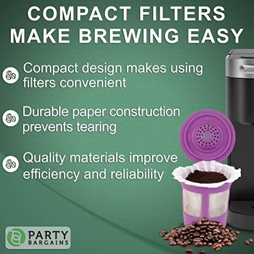 300 Paper Coffee Filters for Keurig 1.0 & 2.0
