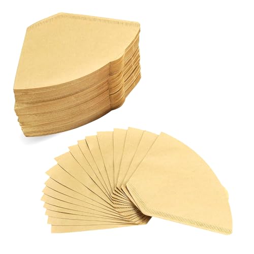 300 Natural Unbleached Cone Coffee Filters - Pack of 300