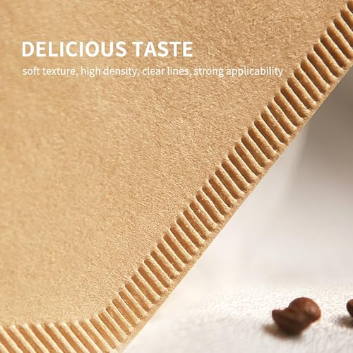 300 Natural Unbleached Cone Coffee Filters - Pack of 300