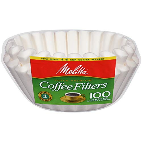 Melitta Junior White Coffee Filters - 100 Pack