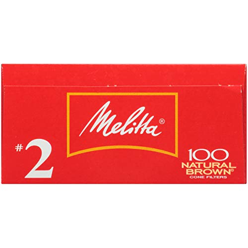 Melitta #2 Cone Coffee Filters, Natural Brown, 600 Count