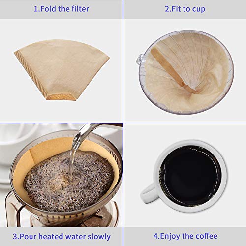 100 Count #4 Cone Coffee Filters for Pour Over/Coffee Maker
