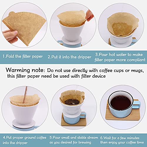 YQL 200 Count Size02 Natural Unbleached Coffee Filters