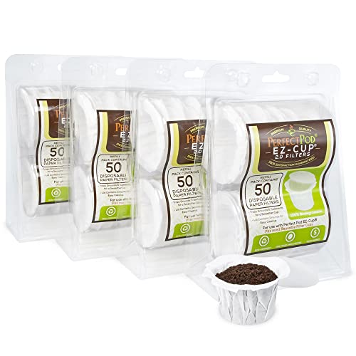 EZ-Cup Paper Filters for Reusable Coffee Pods 4-Pack