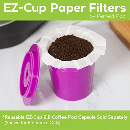 EZ-Cup Paper Filters for Reusable Coffee Pods 4-Pack
