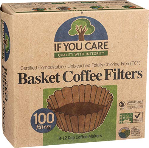 Eco-Friendly Coffee Filter Baskets, 1x100 CT, Fits 8-12 Cup