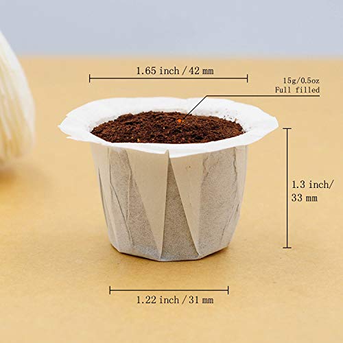 100 Disposable Coffee Filter Paper for Keurig Brewers