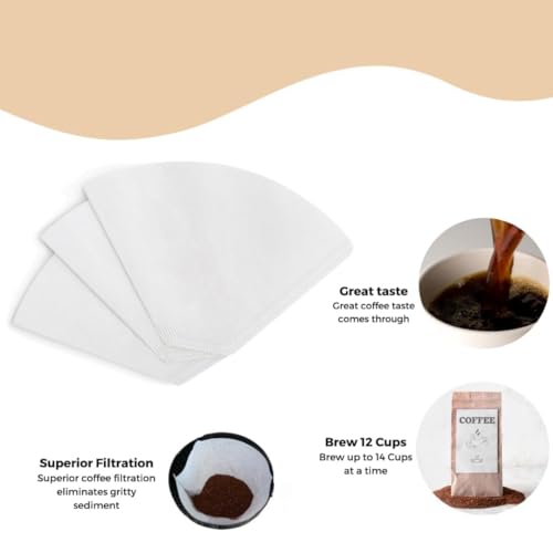200 Zamada Disposable Cone Paper Filters for NINJA Coffee